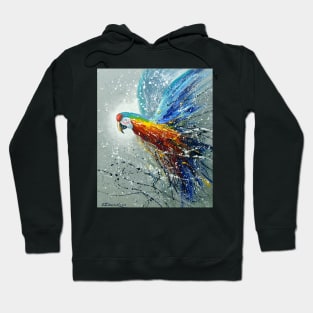 Parrot in flight Hoodie